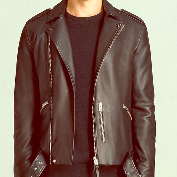 kaho leather biker jacket